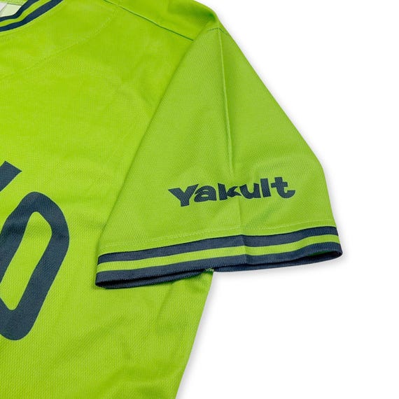 AOKI 93番 ユニフォーム NPB New Majestic NPB Tokyo Yakult Swallows Power Baseball Jersey Green
