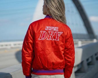 Rare 1990s Promotional Retro Showa Japan Asahi Super Dry Jacket