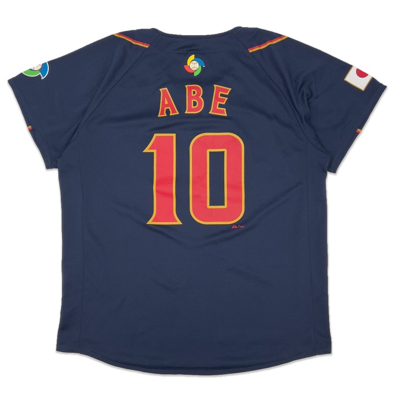 Majestic Japan WBC 2013 World Baseball Classic Shinnosuke Abe Jersey 46