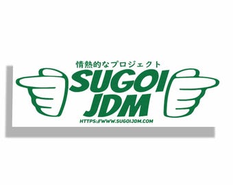 Nieuw officieel ontwerp Sugoi Jdm Tokyu Hands Style Slap Sticker