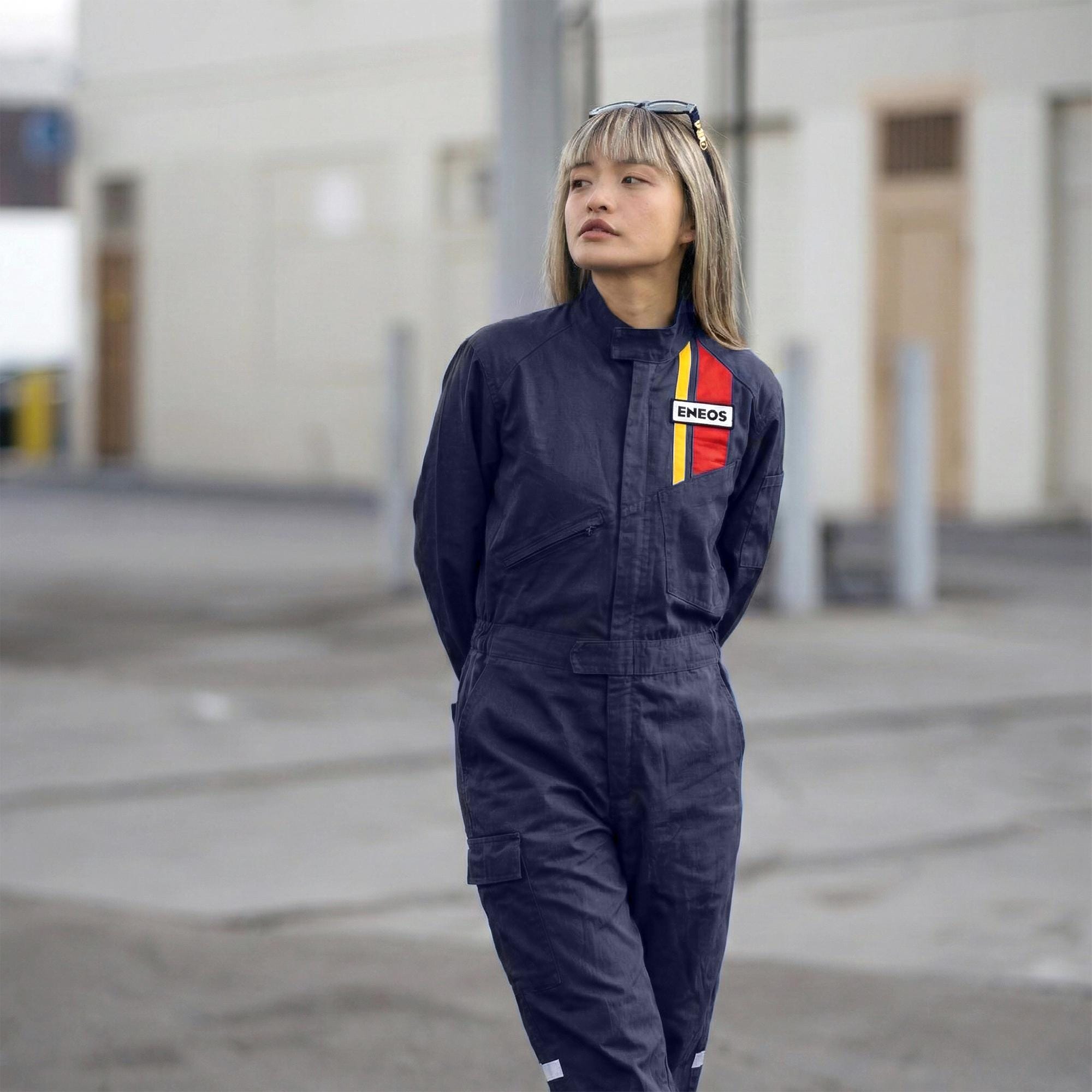 Jdm Genuine Japan Eneos Oil Staff Mechanic Coveralls Tsunagi