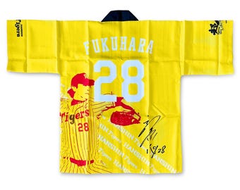 ヴィンテージ 90 年代 羽織 ショート 着物 阪神タイガース 野球チーム