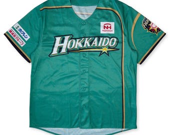 Hokkaido Nippon Ham Fighters #18 Saitoh Baseball Jersey Large Size