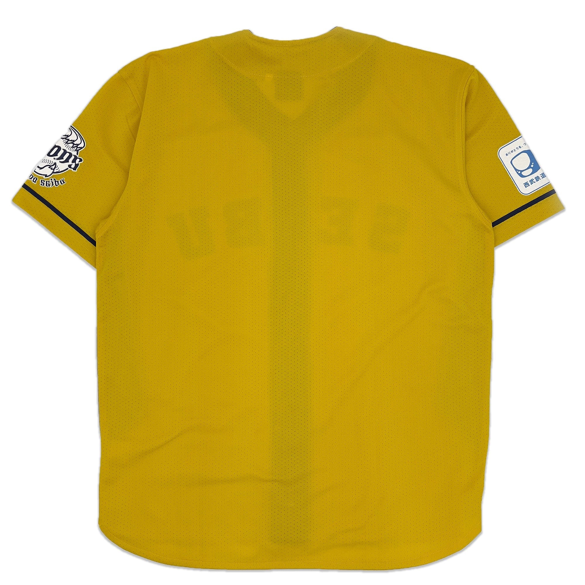 MAILLOT DE BASEBALL jaune New Retro Saitama Seibu Lions Fan Club NPB Japon, T.L EUR 18,00 - FR