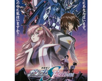 Japanese Chirashi Mini Anime Movie Poster Mobile Suit Gundam SEED Freedom