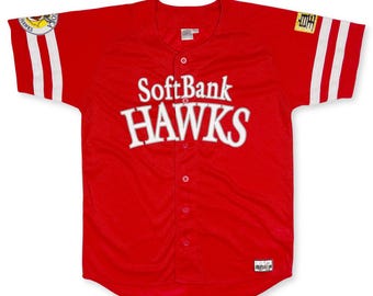 Maillot baseball Fukuoka Softbank Hawks majestic vintage