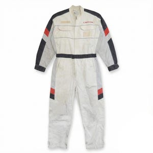 Genuine Showa Retro JDM Japan Honda Summer Jumpsuit Coveralls Tsunagi White