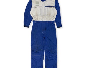 Genuine Retro Japan JDM Nissan Tsunagi Mechanics Jumpsuit Coverall Uniform Blue