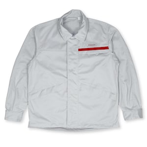 Retro Showa Era JDM Japan Nissan Technician Mechanic Summer Staff Jacket Grey