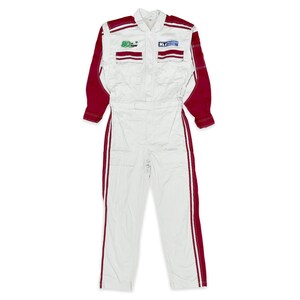 JDM Retro Hiroshima Toyota Tecno Stretch Summer Jumpsuit Coveralls Tsunagi Red