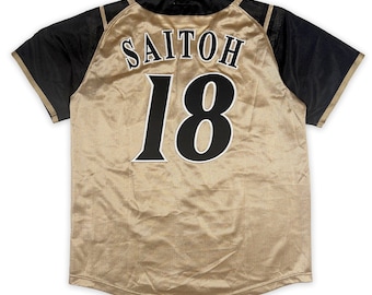 Hokkaido Nippon Ham Fighters #18 Saitoh Baseball Jersey Large Size