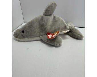 Ty Beanie Babies Flash Dolphin 1993 Retired Original Plush Ages 3 and Up