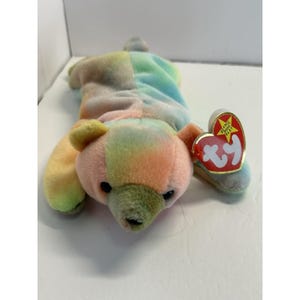 TY Beanie Baby Sammy 1999 Multicolor Bear With Ear Tag Error 1998 Plush Doll Toy
