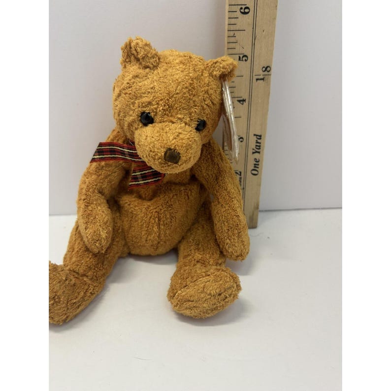 Vintage 2002 Ty Woody Brown Bear Beanie Babies Plush Stuffed Animal Small Cute image 3