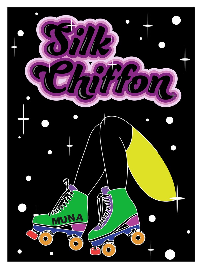 Silk Chiffon by MUNA Poster digital Download Etsy