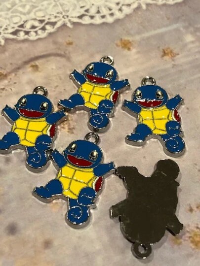5 pcs Squirtle Enamel Charms l Pokémon Charm N8