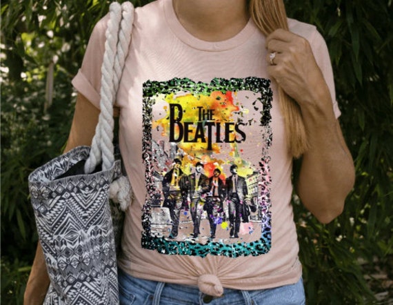 Rock and Roll Sublimation Band Tee Band Tee Canvas Unisex 3001 CVC T-Shirt Classic Rock Music 1960's Bella