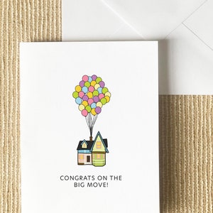 Carte de pendaison de crémaillère - Punny, voeux mignon, félicitations, déménagement, nouvelle maison, fête