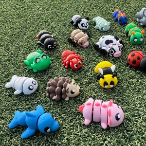 Mini Animals | Minis Mystery Bags | Articulating Tiny Animals | 3D Printed Fidget Toy | Sensory Toy | Animal Gift | Animal Party Favors