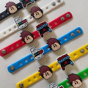 Video Game Party Favor Charm Bracelets, Gaming Party