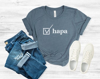 Check Hapa, Hapa Shirt, Biracial Shirt, Mixed Race, Mixed Girl Shirt, Mixed Race Shirt, Multiracial Tshirt, Mixed Chick Perfectly Mixed