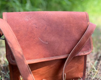 Small Crossbody Bag, Leather Bag, Genuine Leather bag, Handmade Genuine leather bag , Shoulder bag, Personalized Genuine Leather