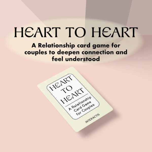 A Relationship Card game for couples to deepen connection and feel understood, Date night card game, connection cards, Couples activity