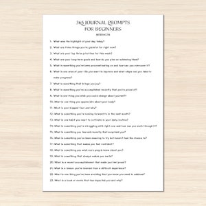 365 Journal Prompts for Beginners, Personal Development, Mindfulness ...