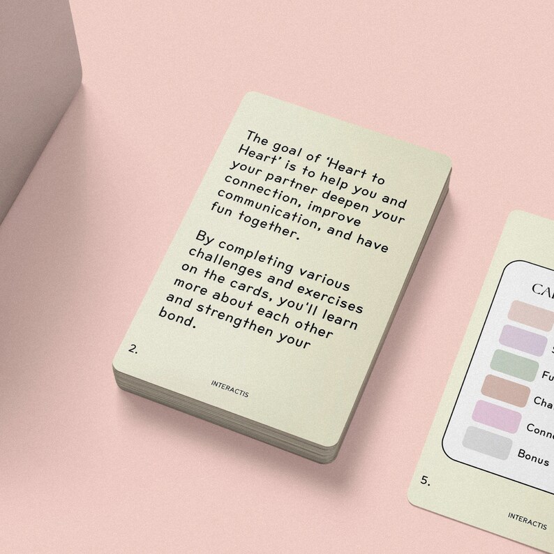 A Relationship Card Game for Couples to Deepen Connection and Feel