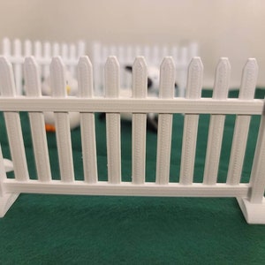 Valla de juguete / Escala 1:12 / Casa de muñecas / Accesorios / Valla de granja / Compatible con Barbie