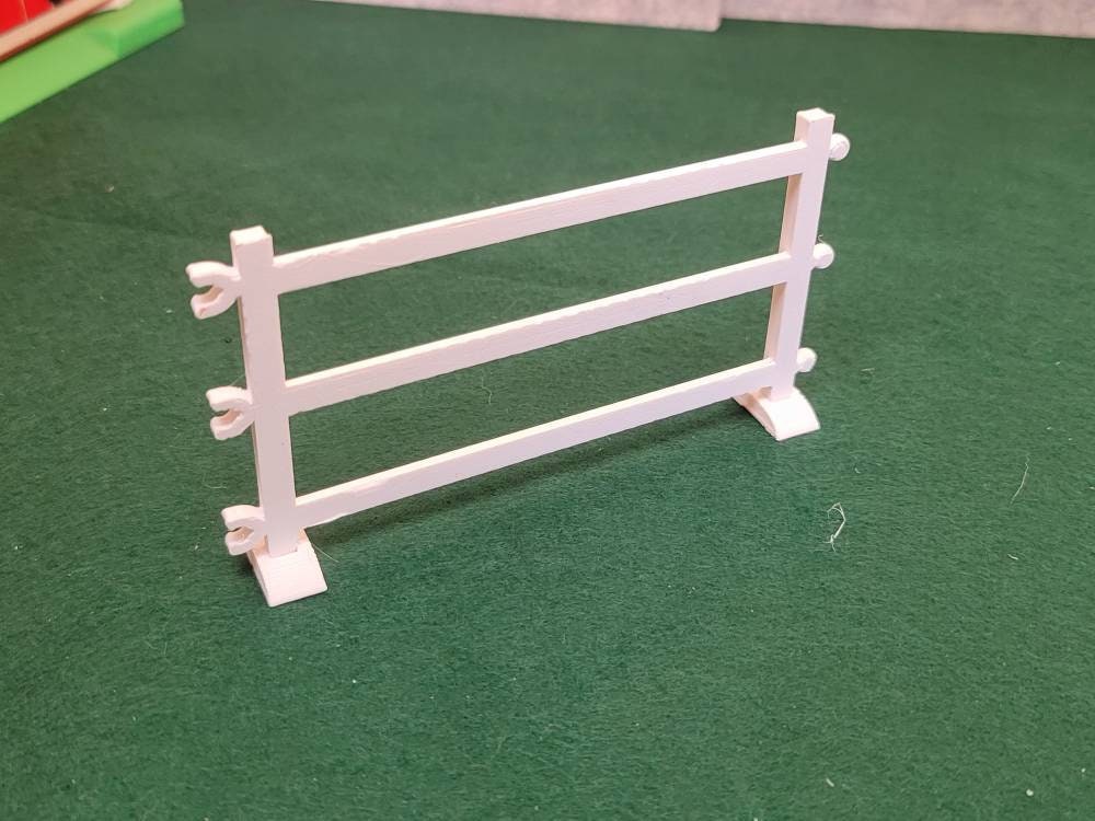 Farm Fence Toy Model Fence 3 Rail Fence Toy Doll House Fenceing Animal