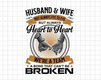 Husband & Wife Not Always Eye To Eye But Always Heart To Heart Png, Pinky Promise Png, A Bond That Can&#39;t Be Broken Png