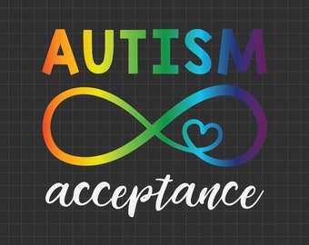 Infinity Autism Love Acceptance Svg, Autism Heart Puzzle Svg, Puzzle Piece, Autism Support, 2nd April Svg, Autism Awareness, Autism Proud