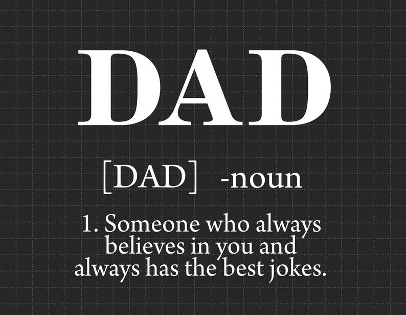 Dad Definition Svg Funny Dad Svg Dad Defined Svg Etsy