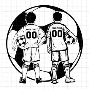 Personalisierter Name, Fußballspieler svg, Fußballkind svg, Fußballjunge svg, Fußballmannschaft svg, Fußball Png, Fußball-Shirt, Png Dxf Eps Ai