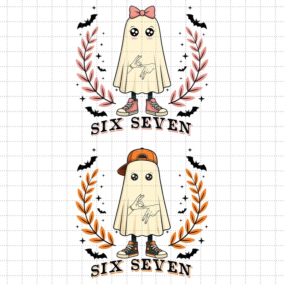 Funny Six Seven Meme Png Bundle, Number Meme Design for Boy Girl, Viral ...