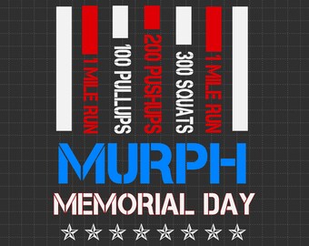 Murph Memorial Day 2022, Father's Day Gift, Gift For Dad, Memorial Day, Murph American Flag, Murph 2022, Gift From Husband