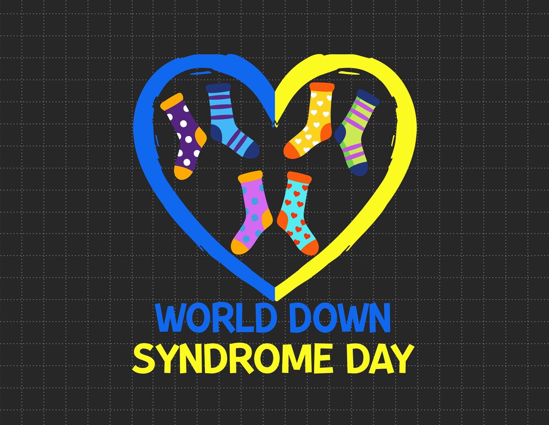 World Down Syndrome Socks Svg, WDSD, Down Syndrome Awareness, Down Trisomy 21, We Wear Blue and