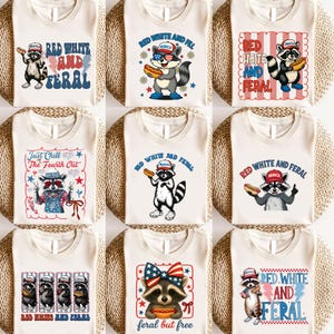 Hotdog wasbeer png, 4 juli png-bundel, rood wit en verwilderd png, wilde VS png, kinder-Amerika shirt ontwerp png, Independence Day