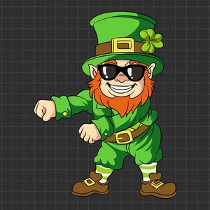 Dancing Leprechauns St Patrick's Day Funny Svg, 4 Leaf Clover, Irish Svg, Leprechaun, Funny St Patty's, Shamrock Svg, St Patricks Day Svg image 2