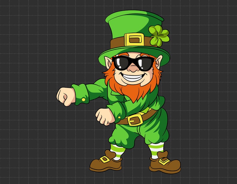 Dancing Leprechauns St Patrick's Day Funny Svg, 4 Leaf Clover, Irish Svg, Leprechaun, Funny St Patty's, Shamrock Svg, St Patricks Day Svg image 2