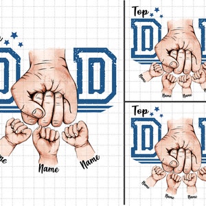 Papá Top personalizado (Png), conjunto de choque de puños (Png), choque de puños de papá (Png), diseño de bandera estadounidense, feliz día del padre (Png), archivo de sublimación