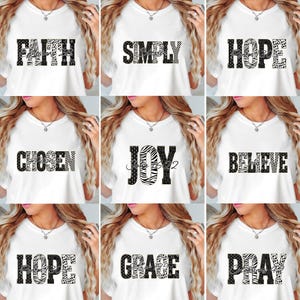 Leopard Bible Bundle Png, Grace Joy Pray Believe Design, Checkered Jesus Png, Jesus Christian Sublimation, Bible Verse Design Download