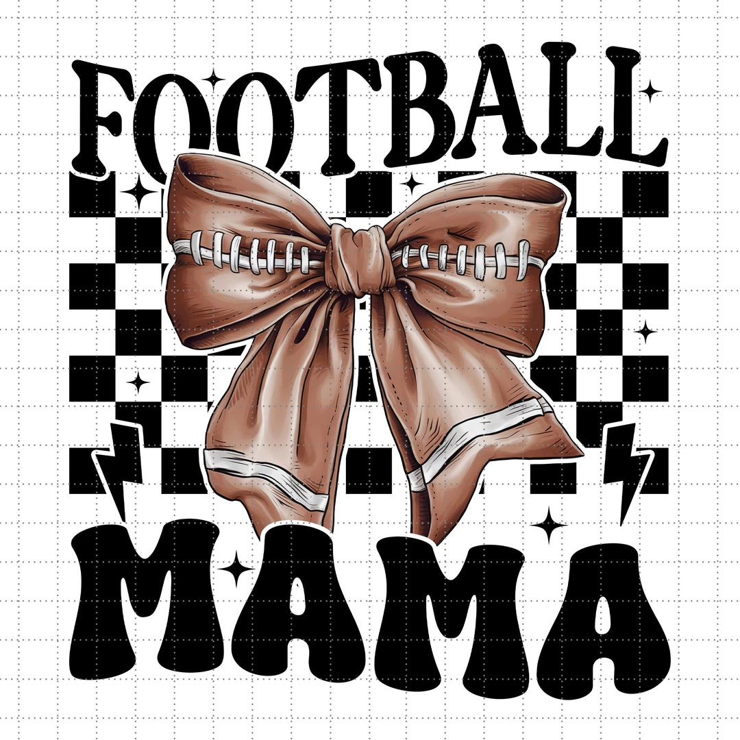 Coquette Football Mama Png, Football Bow Png, Football Mom Png ...