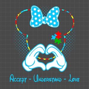 Aceptar, comprender, amar (Svg), pieza de rompecabezas (Svg), apoyo para el autismo, 2 de abril (Svg), concienciación sobre el autismo (Svg), ser amable (Svg)