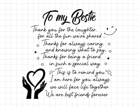 you are my best friend forever poems