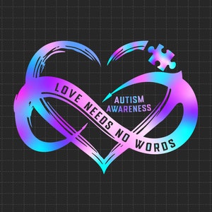 Amor Não Precisa de Palavras PNG, Quebra-cabeça PNG, Apoio ao Autismo PNG, 2 de Abril PNG, Conscientização sobre Autismo PNG, Orgulho do Autismo PNG
