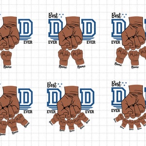Personalized Best Dad Ever Png, Fist Bump Set Png, America Flag Design, Happy Father&#39;s Day, Dad Hand Fist Bump Png, Sublimation File