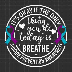 Sensibilisation à la prévention du suicide png, Santé mentale png, Ruban bleu violet png, Vous n'êtes pas seul, Fichiers png pour sublimation