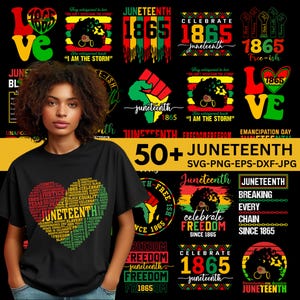 Lot Juneteenth Svg, Juneteenth 1865 Svg, Juneteenth Svg, mois de l'histoire des Noirs, Juneteenth depuis 1865 Svg, nous sommes l'histoire des Noirs
